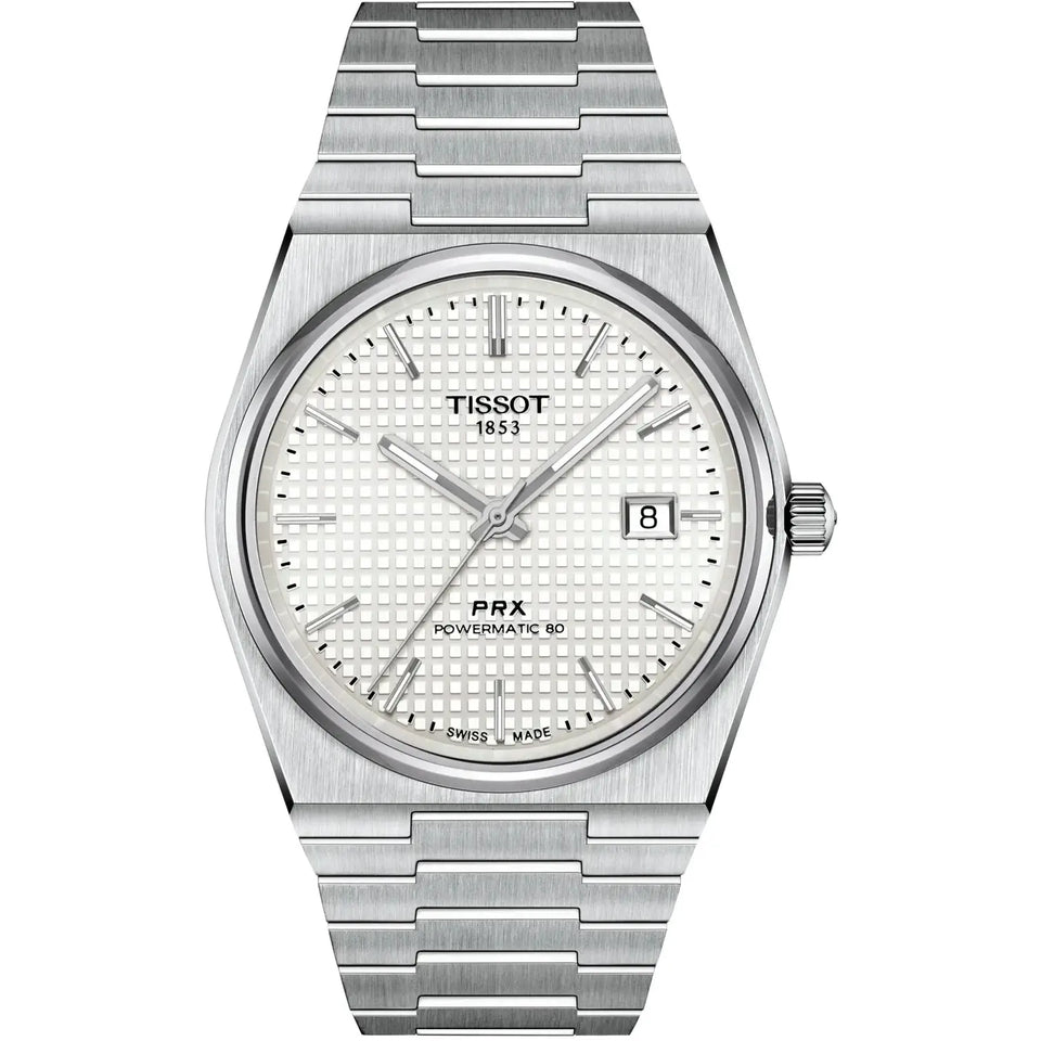 Tissot Men's PRX 40mm Powermatic 80 Mother of Pearl Dial Watch