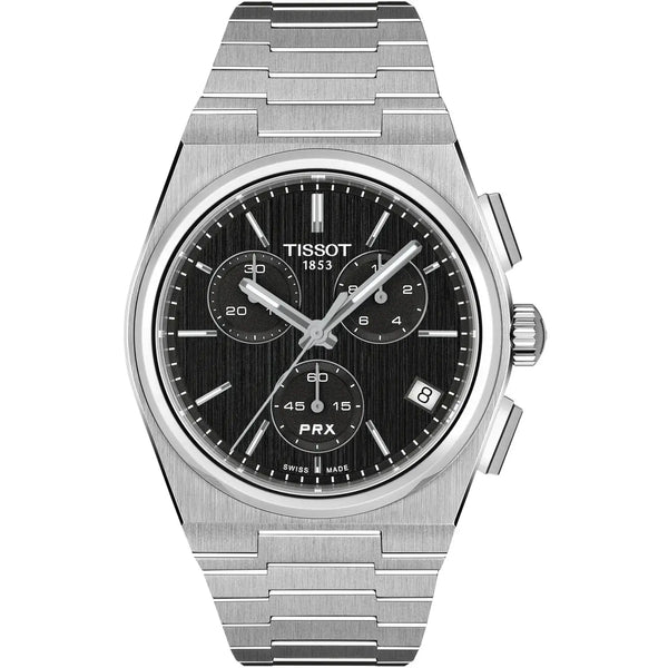Tissot Men's PRX 41mm Black Dial Quartz Chronograph Watch