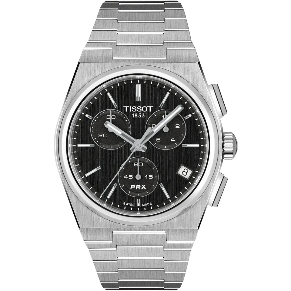 Tissot Men's PRX 41mm Black Dial Quartz Chronograph Watch