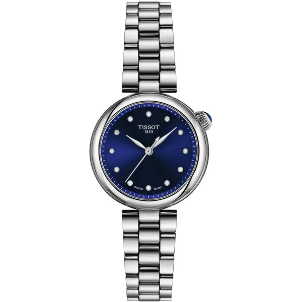 Tissot Ladies Desir 28mm Blue Diamond Set Quartz Watch