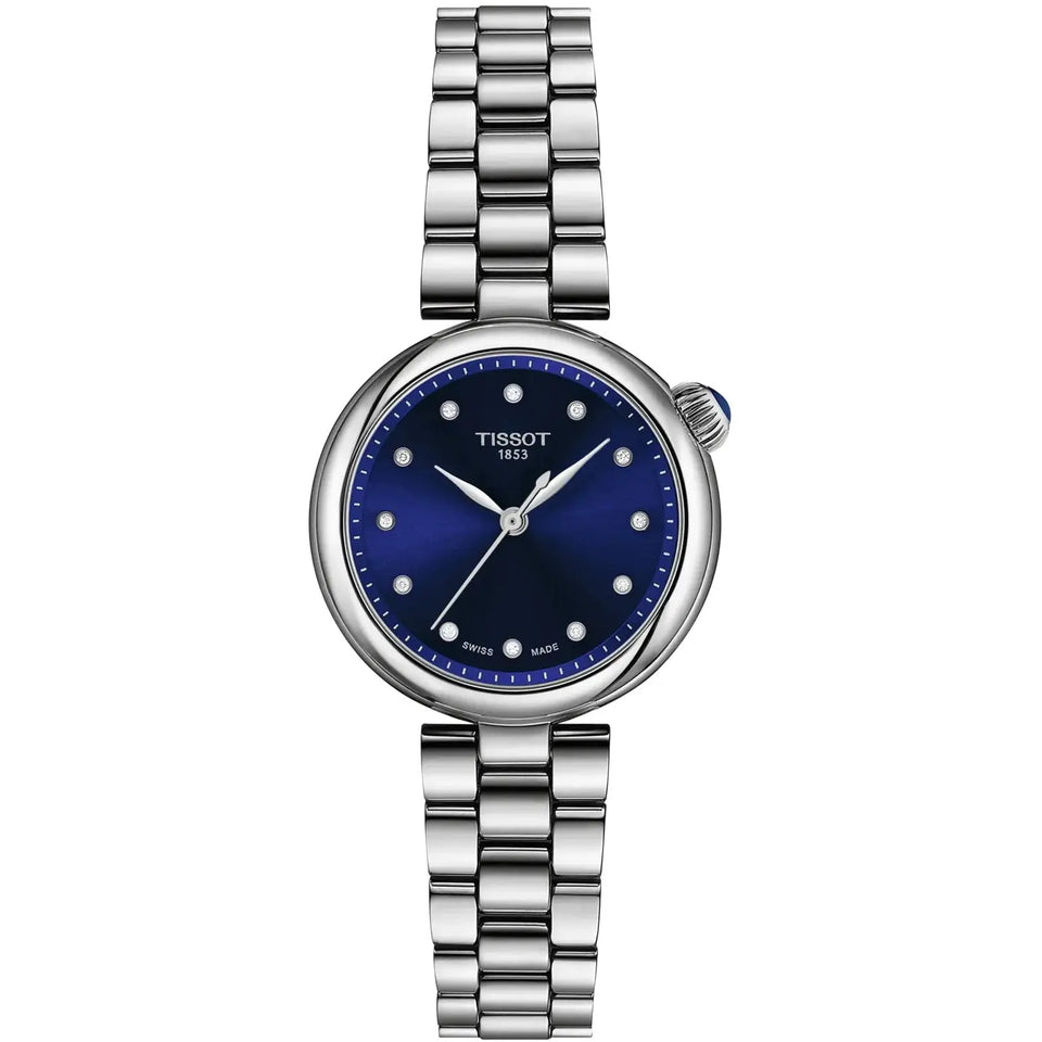 Tissot Ladies Desir 28mm Blue Diamond Set Quartz Watch