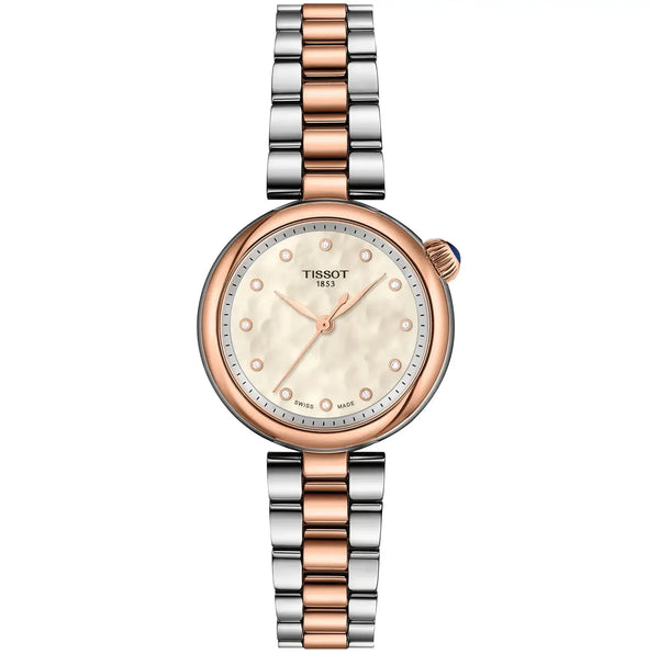 Tissot Ladies Desir 28mm Two Tone Rose Diamond Set Watch