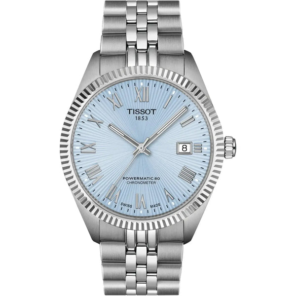 Tissot Men's Ballade 39mm COSC Certified Ice Blue Watch