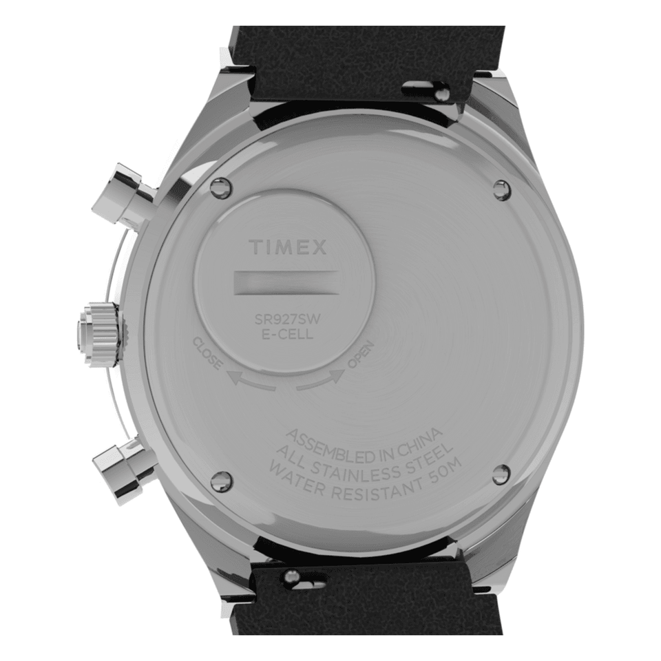 Timex Q Timex Chronograph 40mm Leather Strap Watch