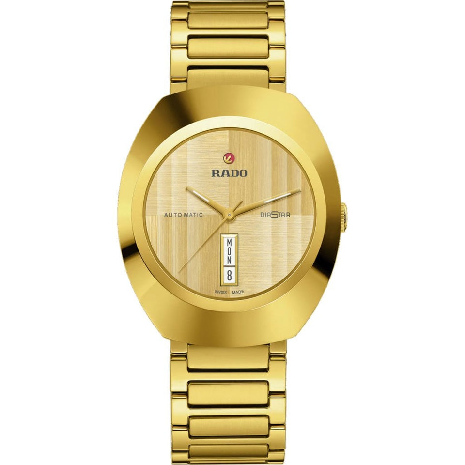 RADO DIASTAR Original Gold Tone 38mm Automatic Watch