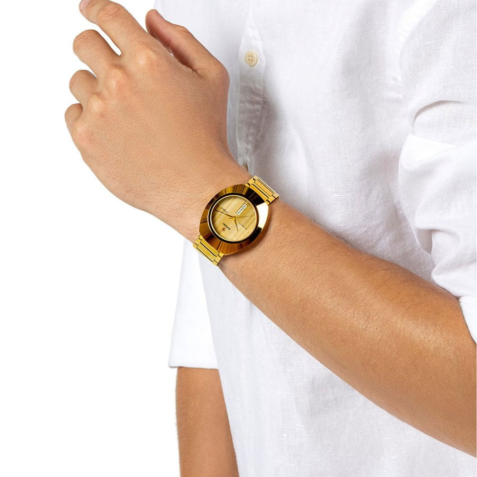 RADO DIASTAR Original Gold Tone 38mm Automatic Watch