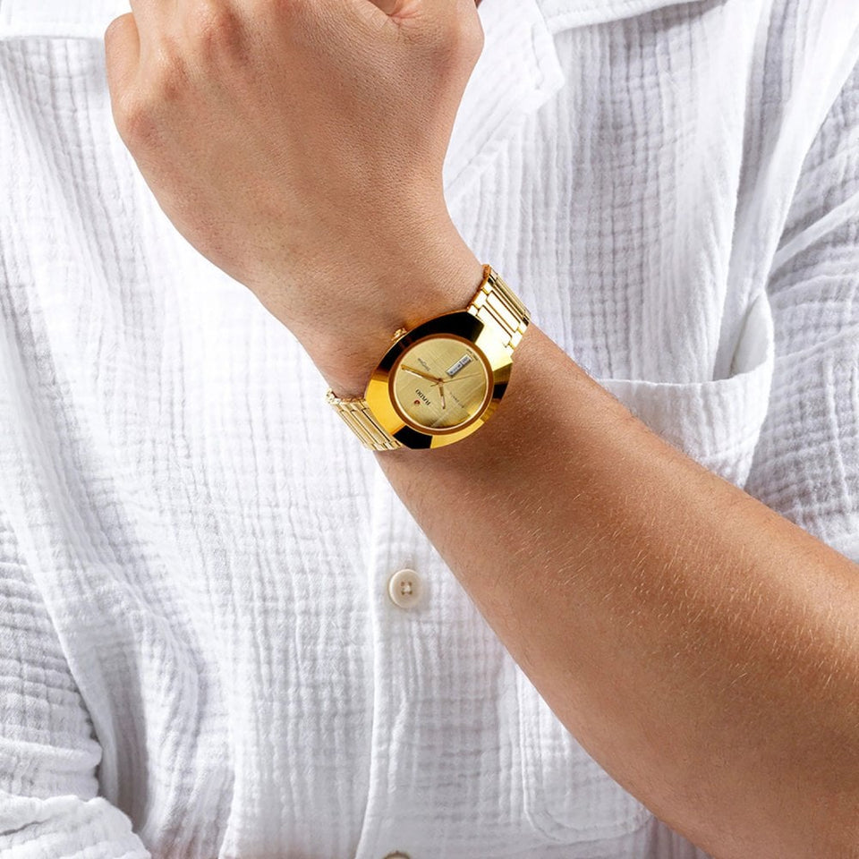 RADO DIASTAR Original Gold Tone 38mm Automatic Watch