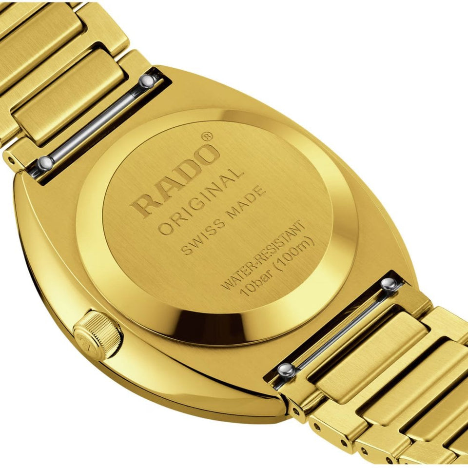 RADO DIASTAR Original Gold Tone 38mm Automatic Watch