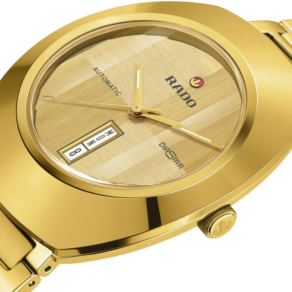 RADO DIASTAR Original Gold Tone 38mm Automatic Watch