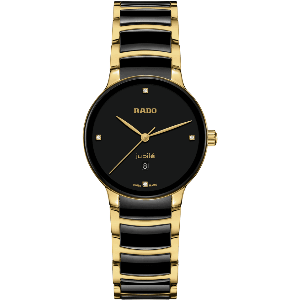 RADO Ladies Centrix 30.5mm Jubilee Diamond Two Tone Watch