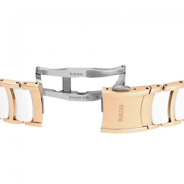 RADO Ladies CENTRIX Automatic Diamond White Ceramic Watch