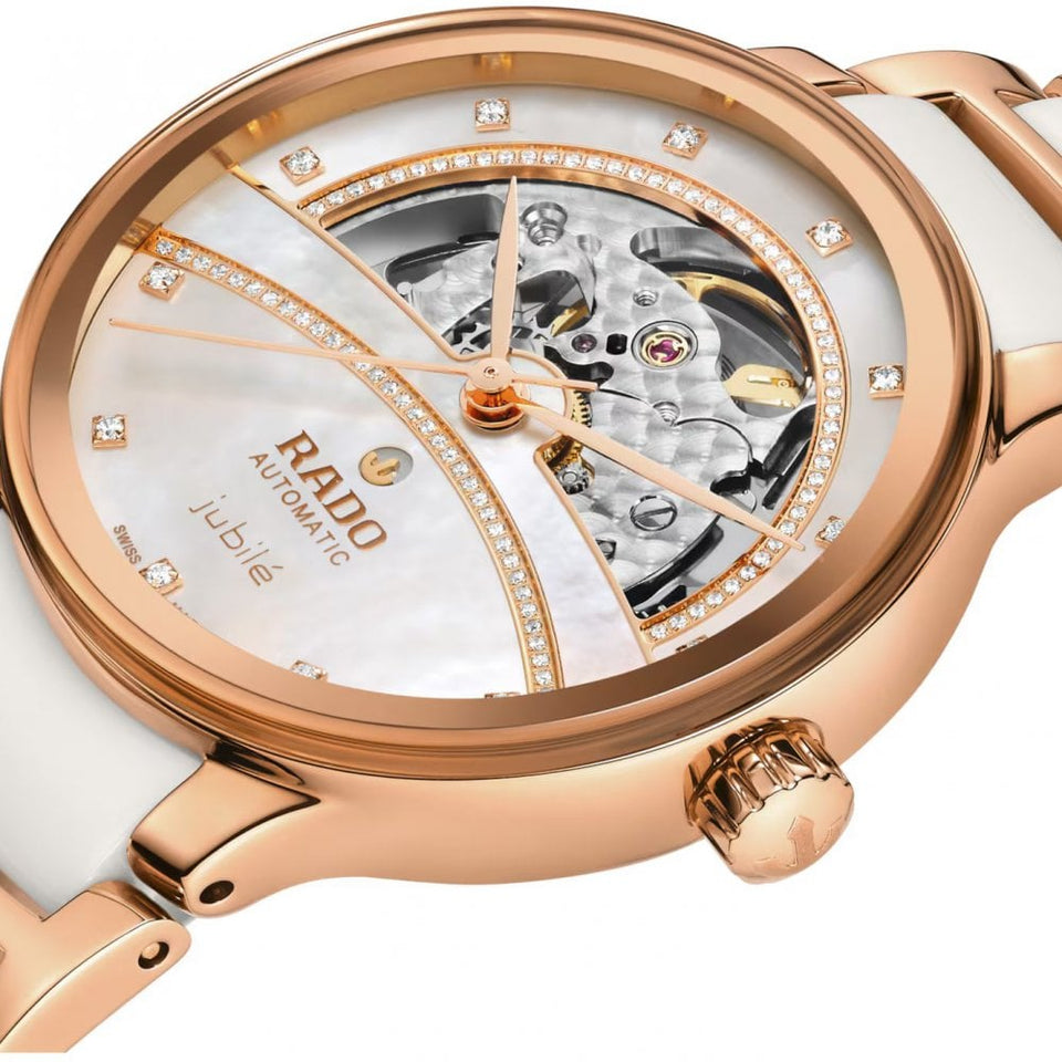 RADO Ladies CENTRIX Automatic Diamonds Open Heart Watch