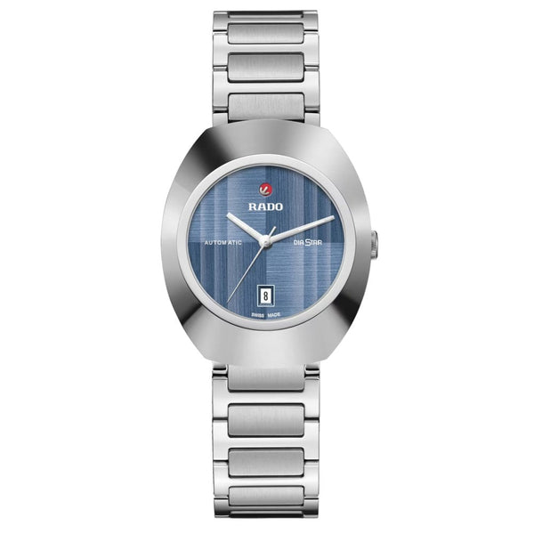 RADO Ladies DIASTAR Original 30mm Blue Dial Ceramos Watch