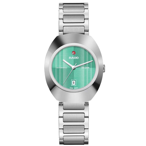RADO Ladies DIASTAR Original 30mm Green Dial Ceramos Watch
