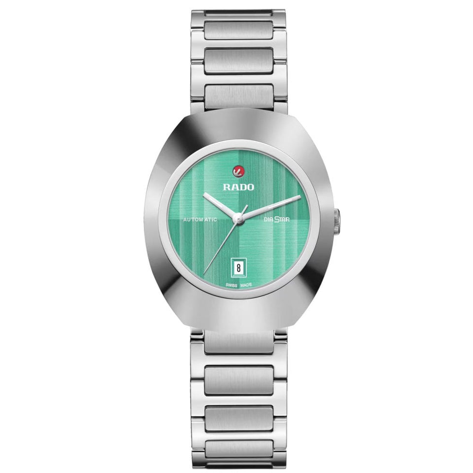 RADO Ladies DIASTAR Original 30mm Green Dial Ceramos Watch