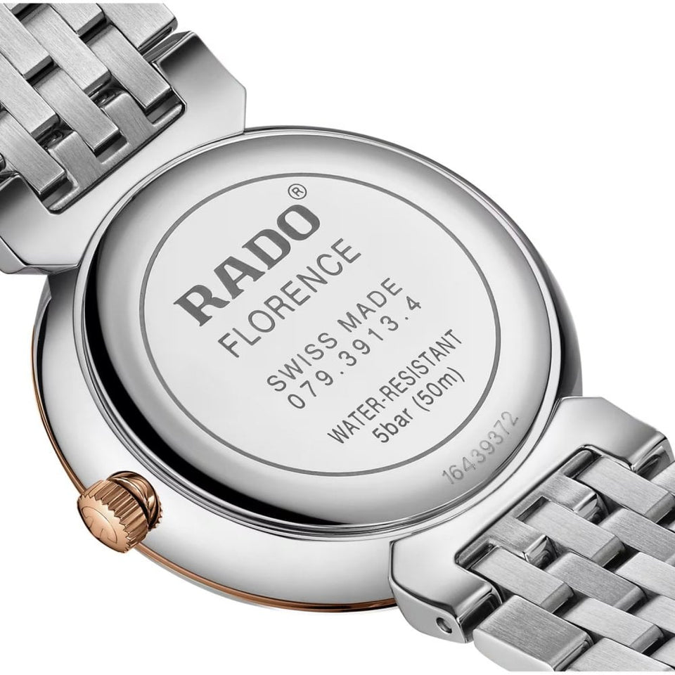 RADO Ladies FLORENCE 30mm Brown & Rose Diamond Set Watch