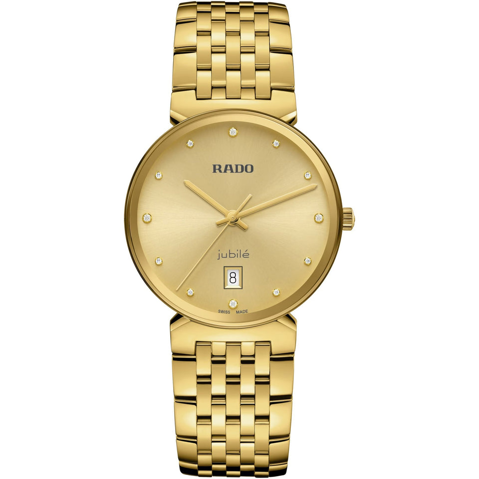 RADO Ladies FLORENCE Diamonds 38mm Gold PVD Quartz Watch