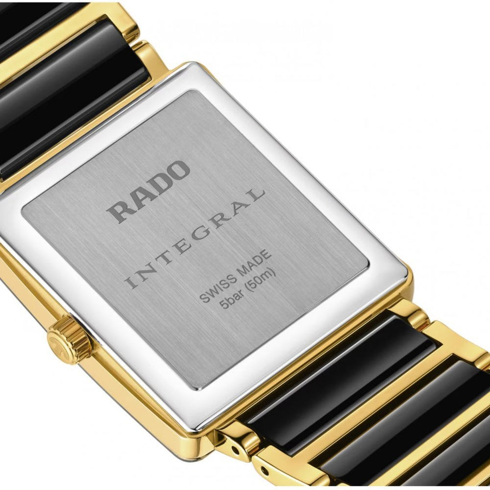 RADO Ladies Integral Diamonds Black & Gold Watch