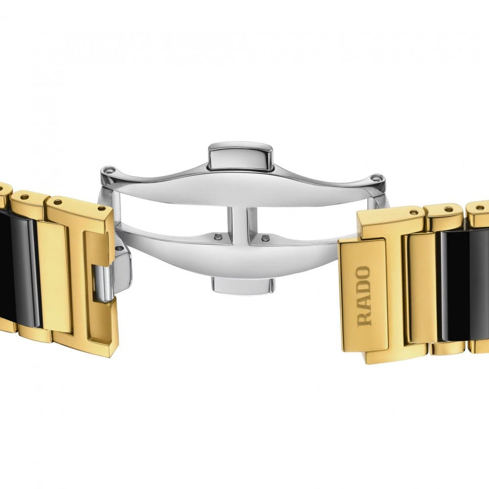 RADO Ladies Integral Diamonds Black & Gold Watch