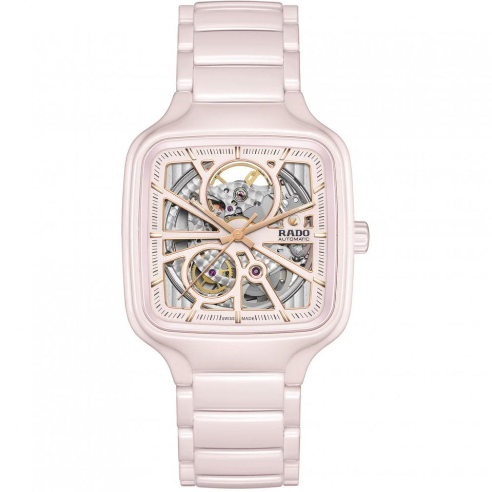 RADO Ladies TRUE SQUARE Open Heart Automatic Watch