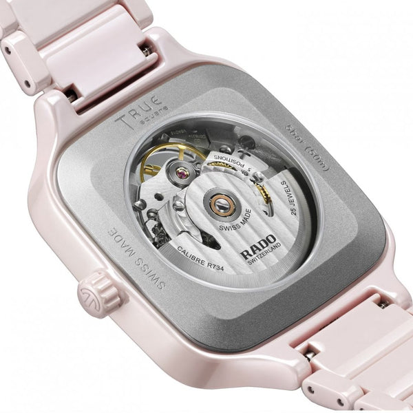 RADO Ladies TRUE SQUARE Open Heart Automatic Watch