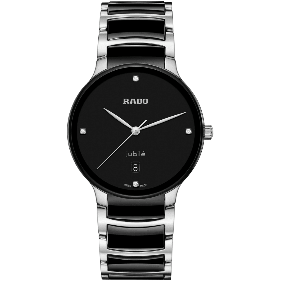 RADO Men's 39.5mm Centrix Jubilee Diamond Steel/Ceramic Watch
