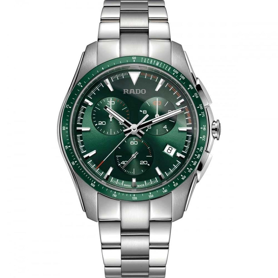 RADO Men's 44.9mm HYPERCHROME Green Chronograph Watch