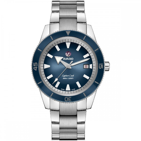 RADO Men's CAPTAIN COOK Automatic 42mm Watch | Blue