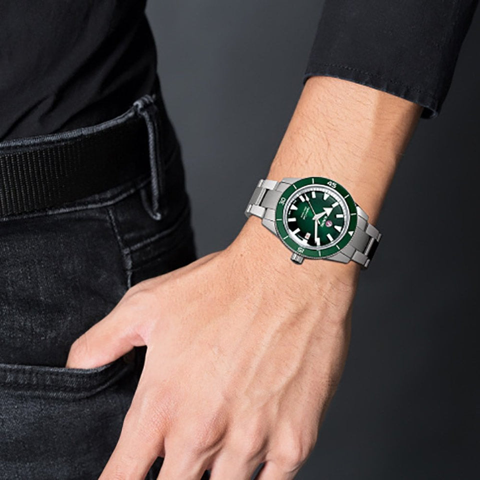 RADO Men's CAPTAIN COOK Automatic 42mm Watch | Green