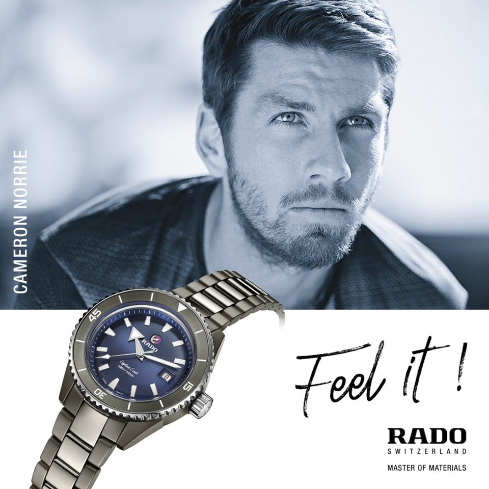 RADO Men's CAPTAIN COOK High-Tech Ceramic 43mm Divers Watch