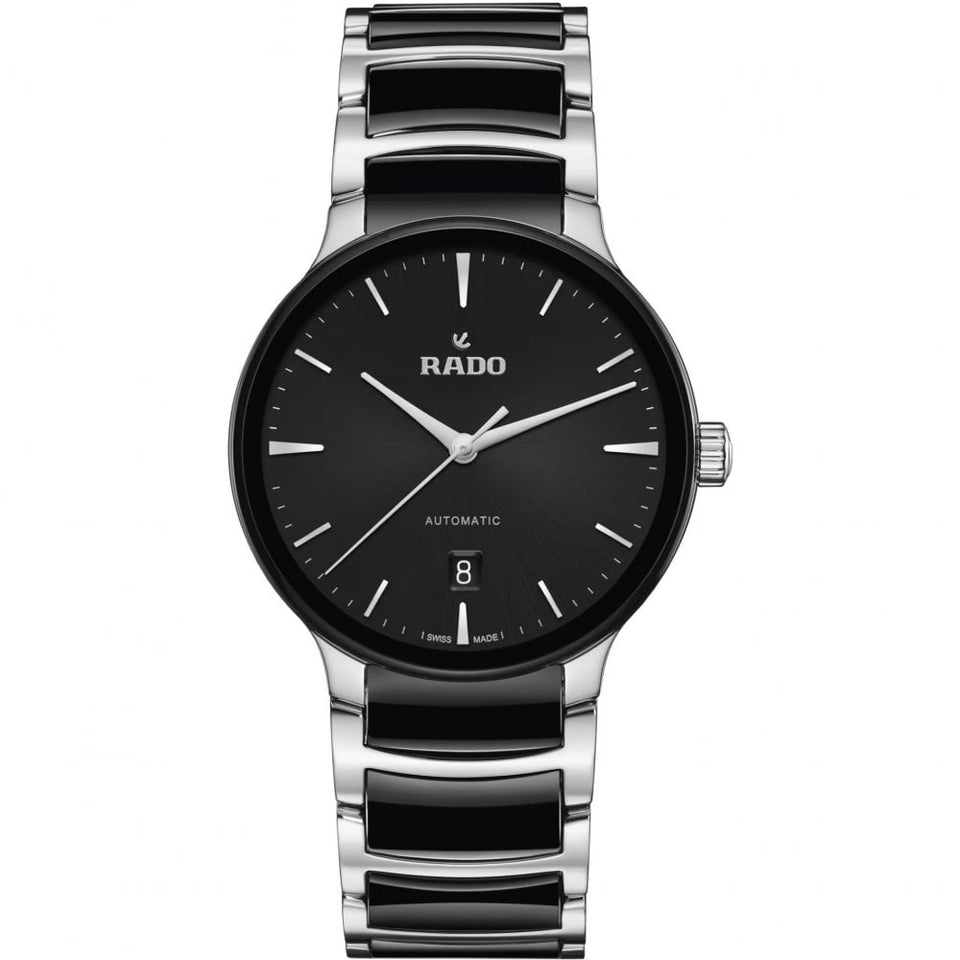 RADO Men's CENTRIX Automatic 39.5mm Black & Silver Watch