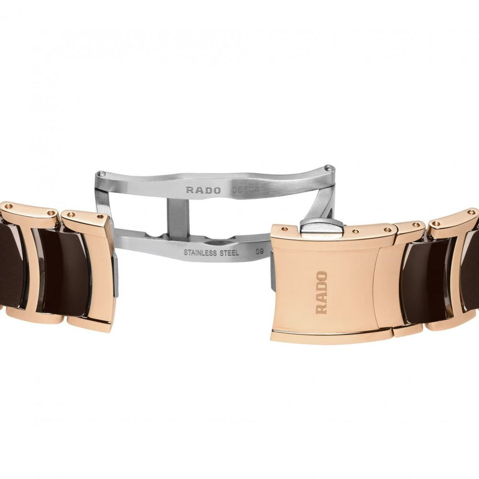 RADO Men's CENTRIX Brown & Rose 41mm Chronograph Watch