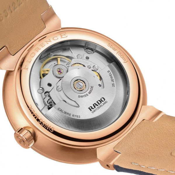 RADO Men's FLORENCE 39mm Navy & Rose Watch