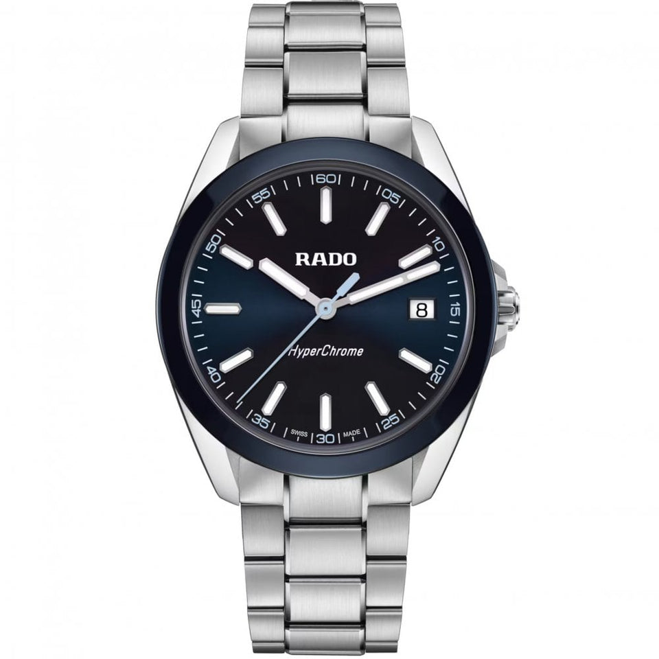 RADO Men's HYPERCHROME Dark Blue Quartz Watch