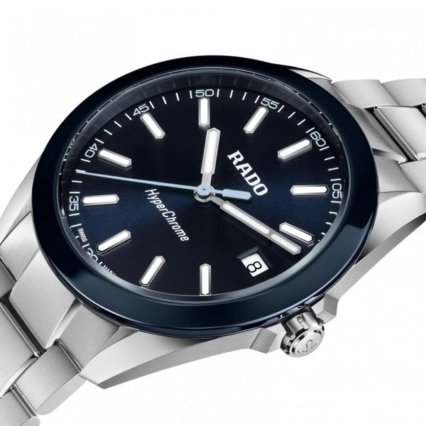 RADO Men's HYPERCHROME Dark Blue Quartz Watch