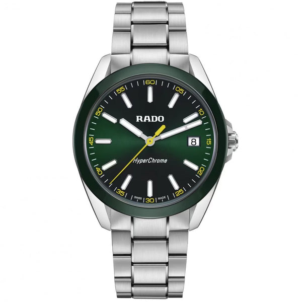 RADO Men's HYPERCHROME Green Dial Quartz Watch