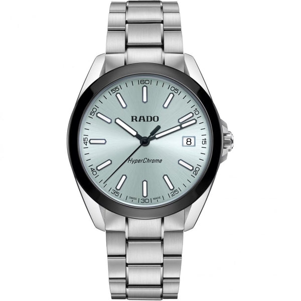 RADO Men's HYPERCHROME Ice Blue Dial Quartz Watch