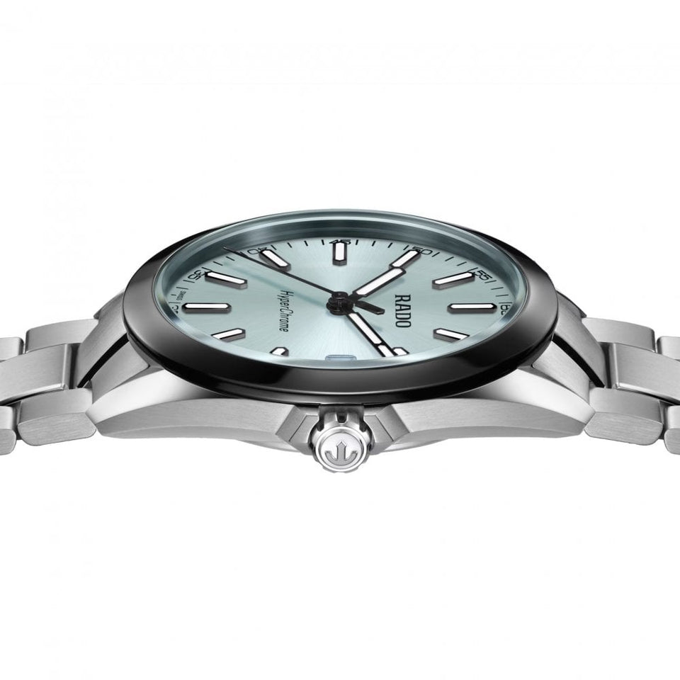 RADO Men's HYPERCHROME Ice Blue Dial Quartz Watch
