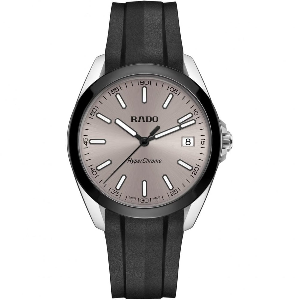 RADO Men's HYPERCHROME Rubber Strap Quartz Watch