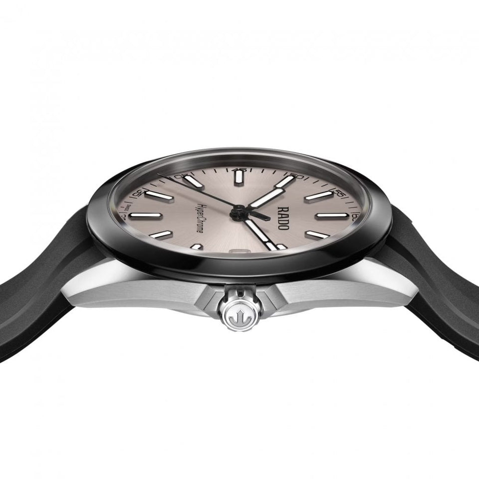 RADO Men's HYPERCHROME Rubber Strap Quartz Watch