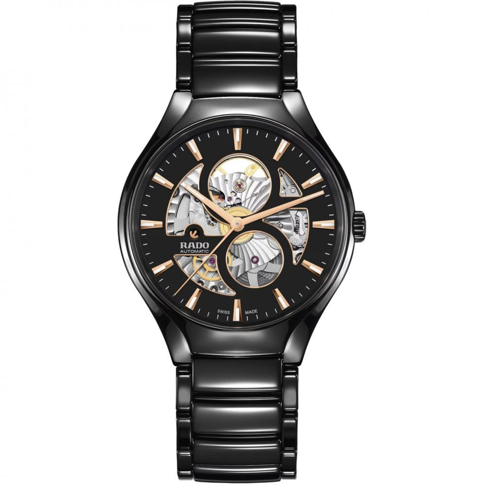 RADO Men's TRUE ROUND Automatic Open Heart 40mm Watch