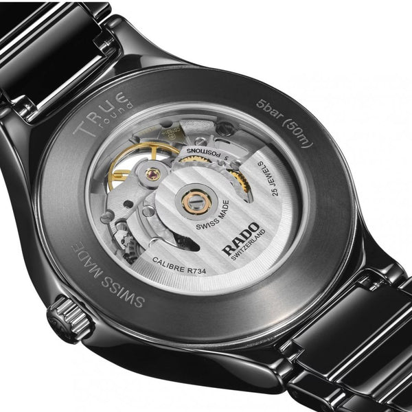 RADO Men's TRUE ROUND Automatic Open Heart 40mm Watch