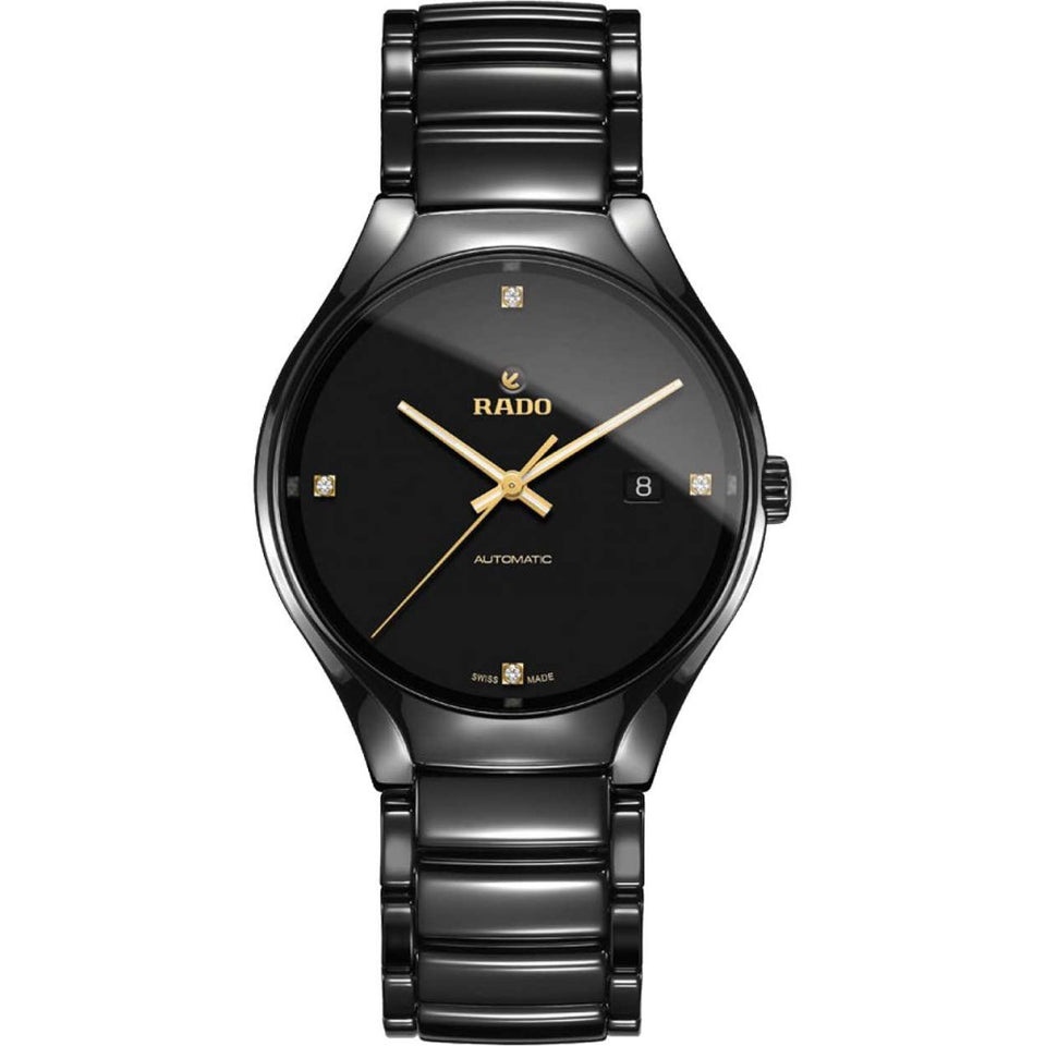 RADO Men's TRUE ROUND Diamond 40mm Automatic Ceramic Watch