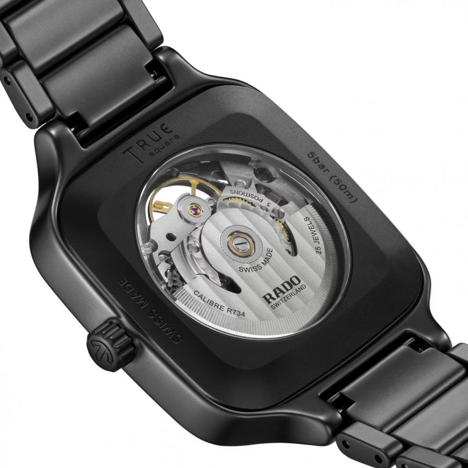 RADO Men's TRUE SQUARE Automatic Skeleton Watch