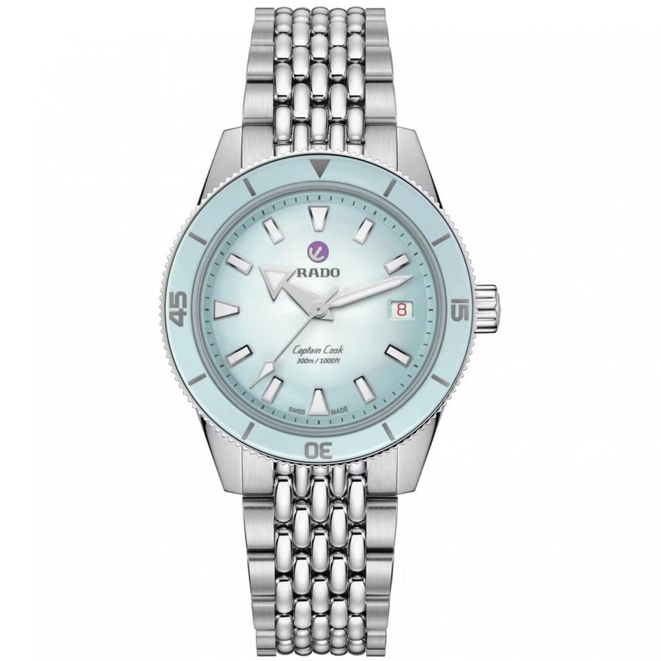 RADO Unisex CAPTAIN COOK 39mm Blue Dial Watch