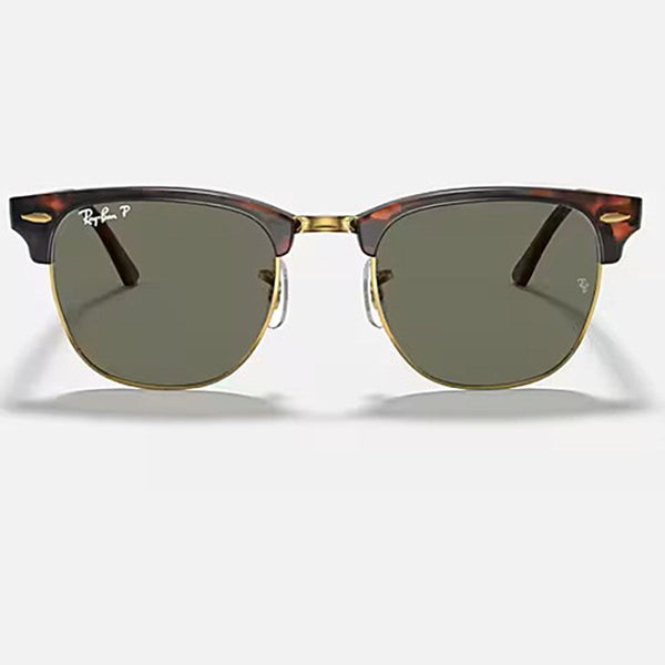 Ray-Ban CLUBMASTER CLASSIC Polished Tortoise On Gold With G-15 Green Lenses