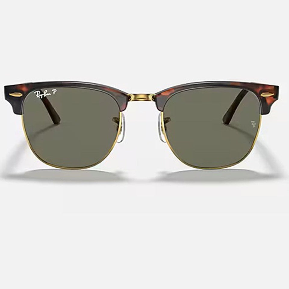 Ray-Ban CLUBMASTER CLASSIC Polished Tortoise On Gold With G-15 Green Lenses