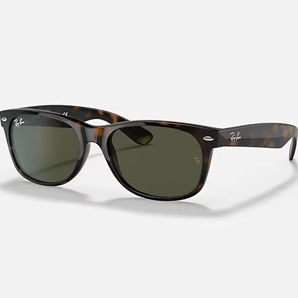 Ray-Ban NEW WAYFARER CLASSIC Polished Tortoise With G-15 Green Lenses