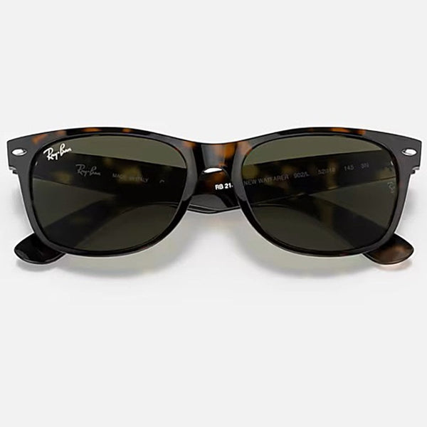 Ray-Ban NEW WAYFARER CLASSIC Polished Tortoise With G-15 Green Lenses