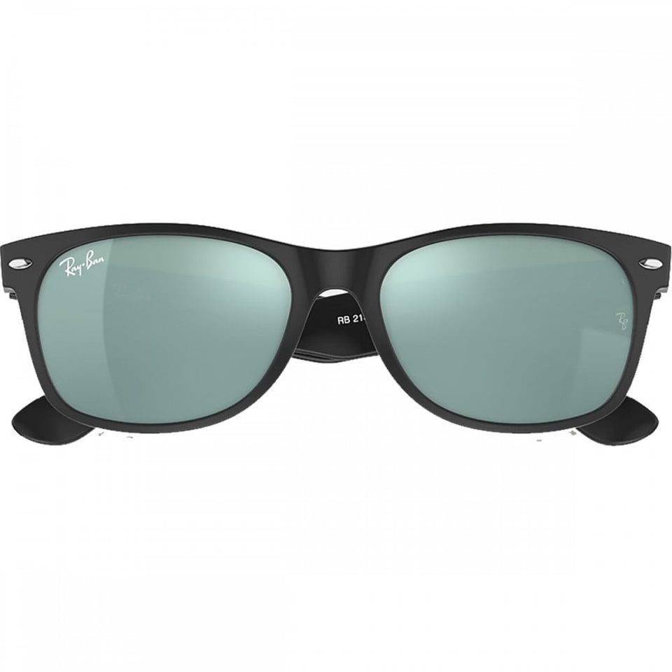 Ray-Ban NEW WAYFARER FLASH Matte Black with Silver Mirror Lenses